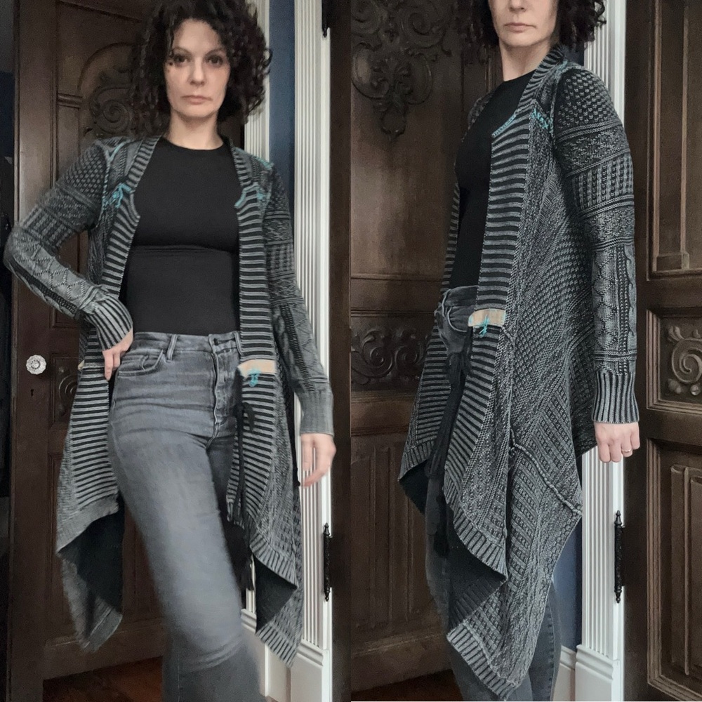 RARE! Free People knit cardigan Sz Small